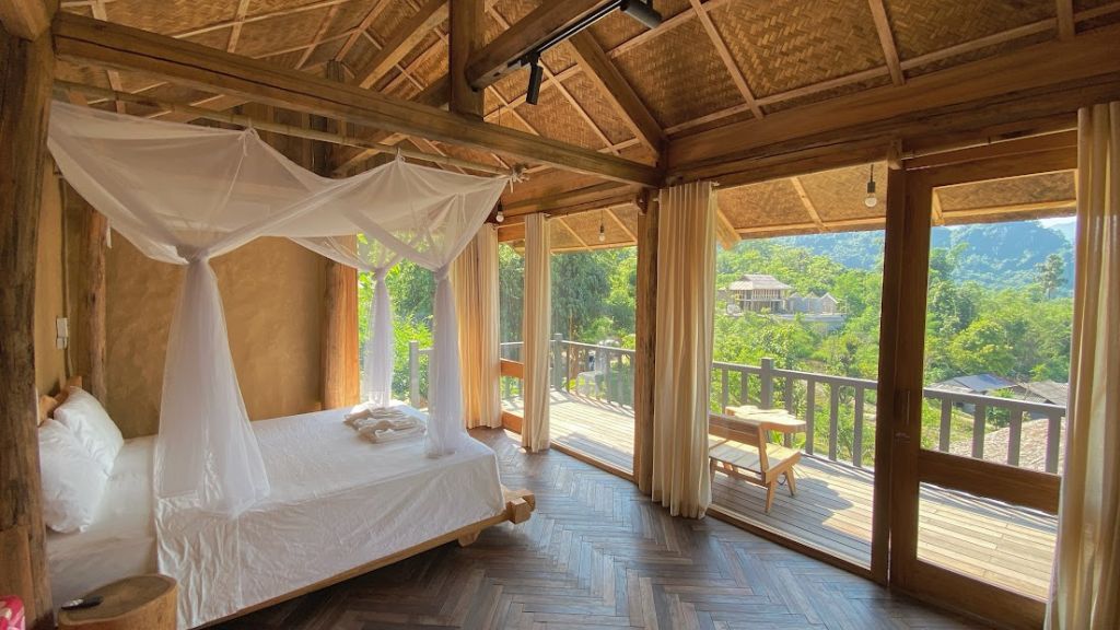 Không gian ấm cúng tại phòng Triple Room