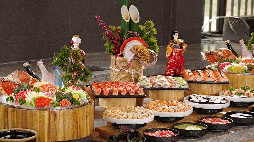 Quầy buffet đa dạng tại nhà hàng