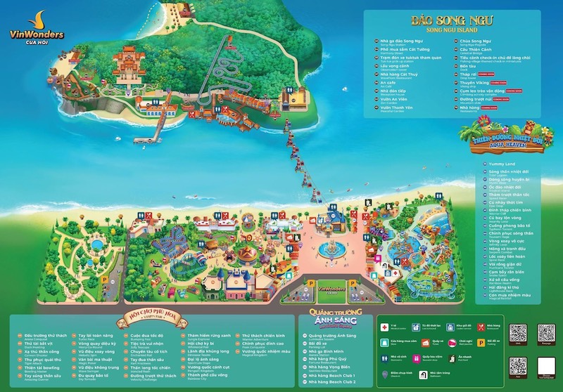 Bản đồ VinWonders Cửa Hội