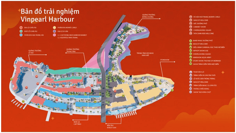 Bản đồ của Vinpearl Harbour Nha Trang