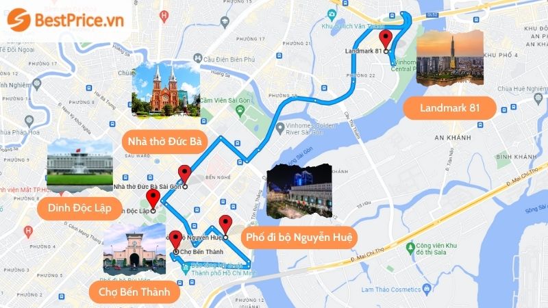 Bản đồ du lịch thành phố Hồ Chí Minh