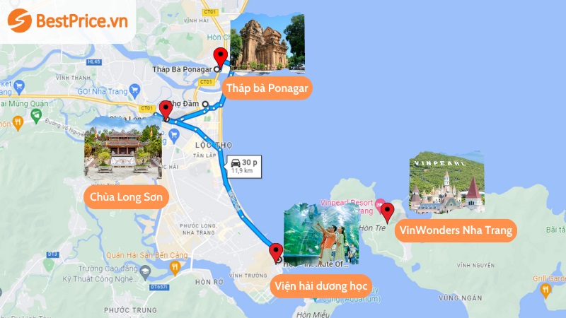 Bản đồ du lịch Nha Trang