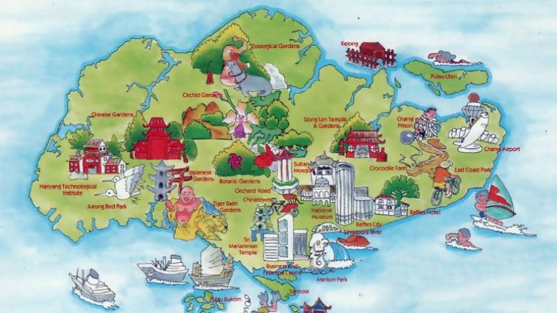 Bản đồ du lịch Singapore