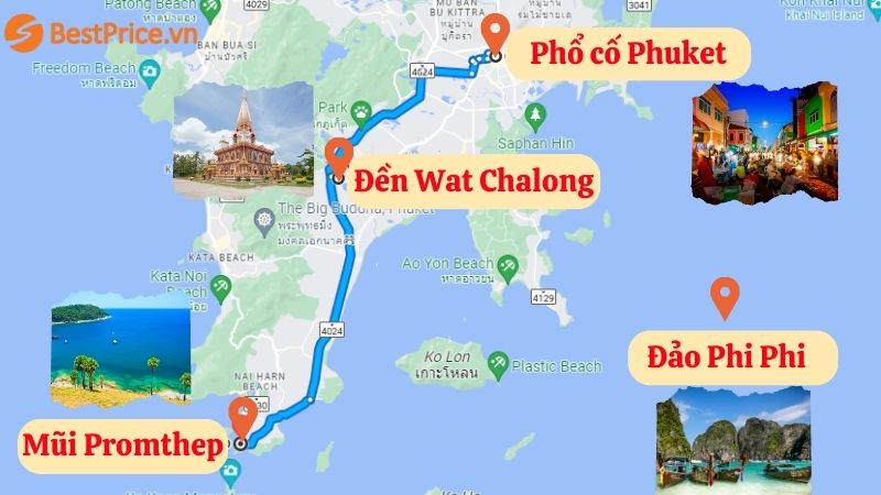 Bản đồ du lịch Phuket