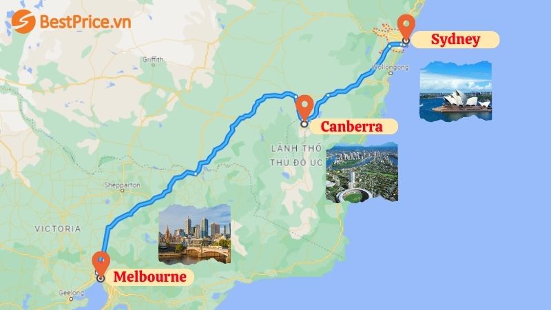 Bản đồ du lịch nước Úc
