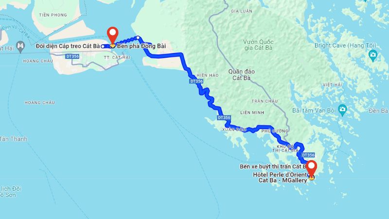 bến phà đồng bài - cát bà