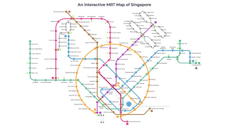 Bản đồ mrt singapore