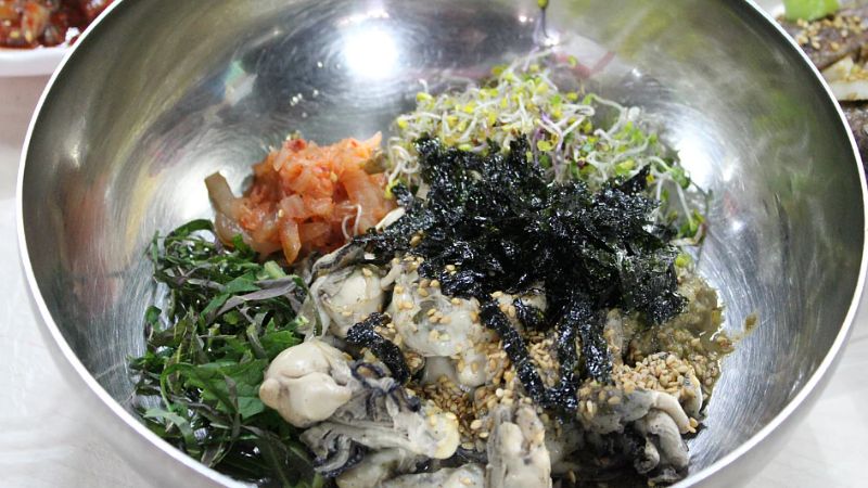 bibimbap hải sản ở tongyeong