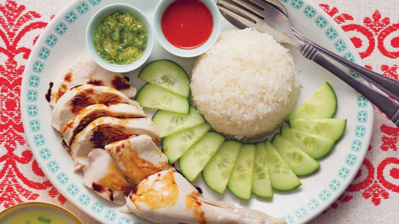 cơm gà hải nam singpapore - ẩm thực singapore