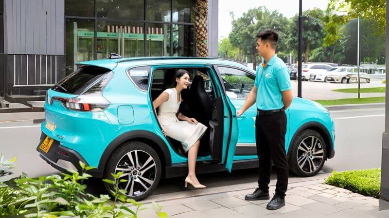 Di chuyển tiện lợi, thoải mái với taxi Xanh SM (Ảnh: Sưu tầm)