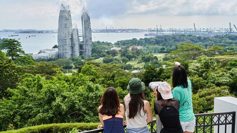 đỉnh núi mount faber singapore