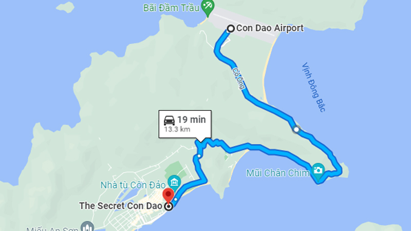 Đường Di Chuyển Tới Sài Gòn Côn Đảo Resort