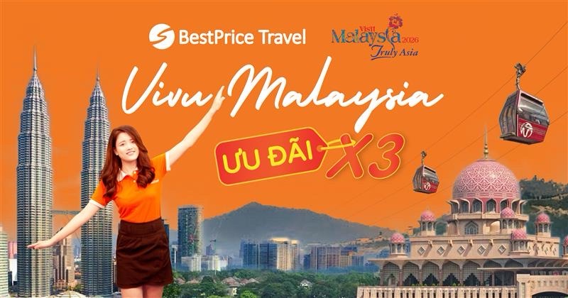 Vi vu Malaysia ưu đãi x3