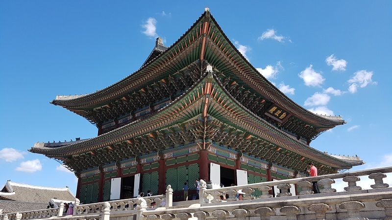 kiến trúc của cung điện gyeongbokgung