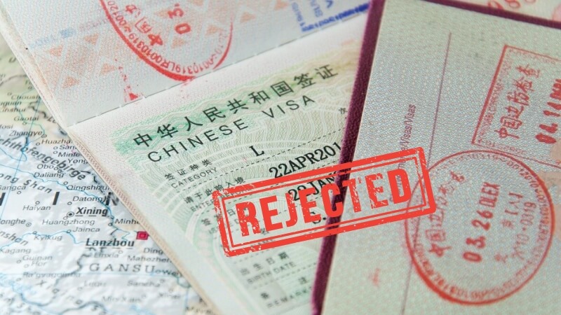 Lý do trượt visa Trung Quốc