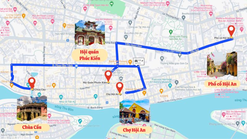 bản đồ du lịch hội an