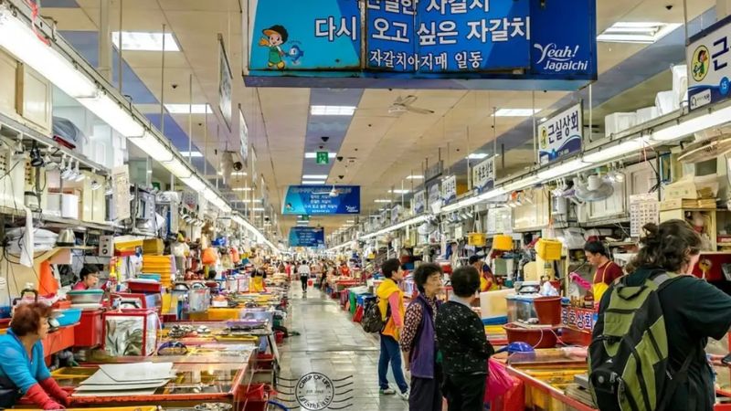 Mua sắm hải sản thỏa thích tại Chợ cá Jagalchi