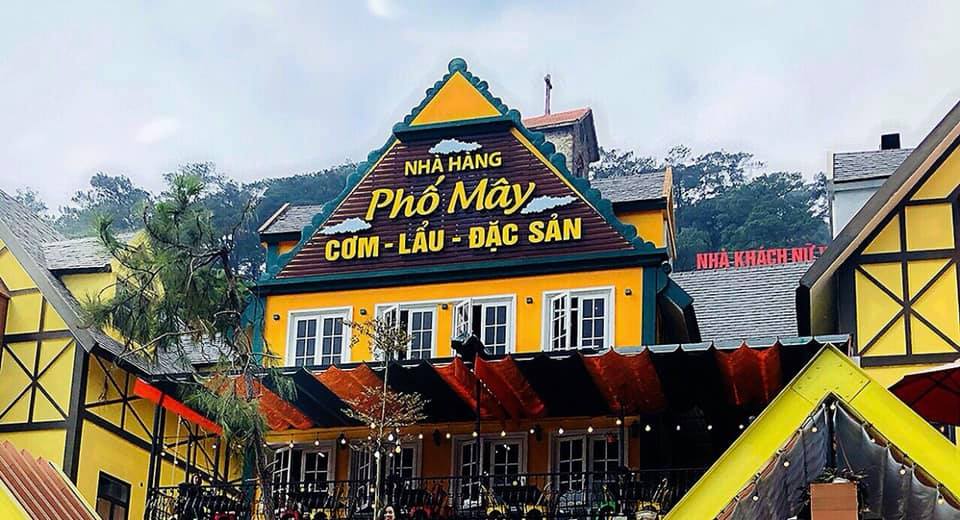 nhà hàng phố mây