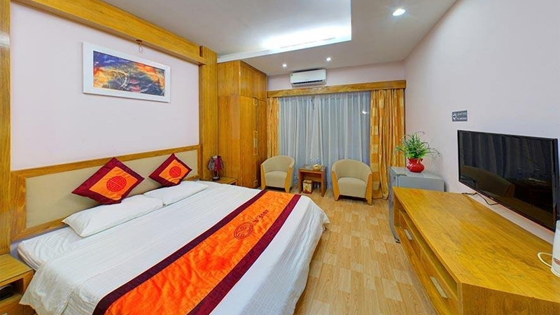 Phòng nghỉ ở V Star Resort Hòa Bình