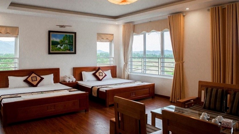 Phòng nghỉ tại khu nghỉ dưỡng Family Yên Bài