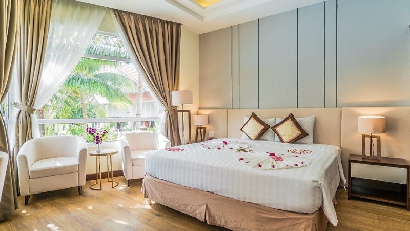 Phòng nghỉ tại khu nghỉ dưỡng Sài Gòn Côn Đảo Resort