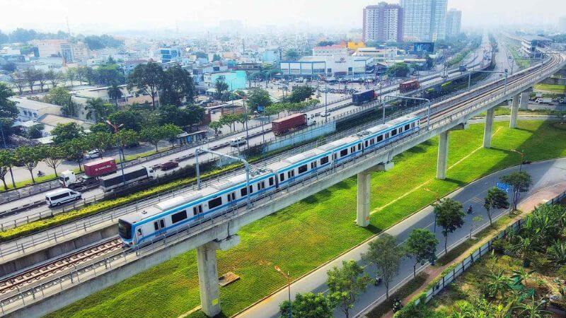 Rút ngắn thời gian đi Vinhomes Grand Park Q9 bằng tàu Metro số 1 (Ảnh: Sưu tầm)