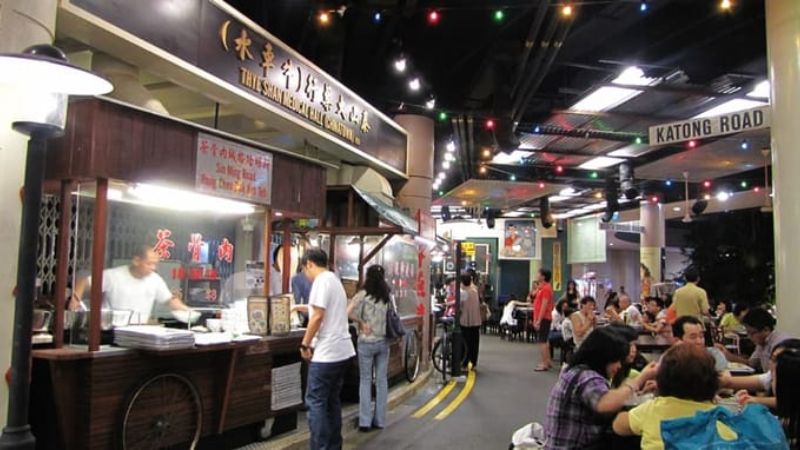 khu ẩm thực singapore food treats