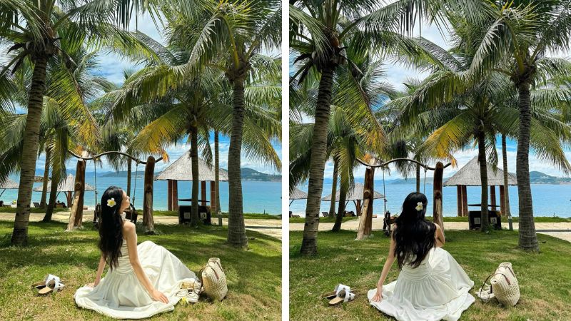 Thư gi&atilde;n với l&agrave;n nước trong xanh tại đảo H&ograve;n Tằm