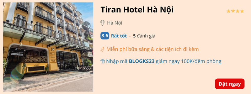 Đặt phòng Tiran Hotel Hà Nội