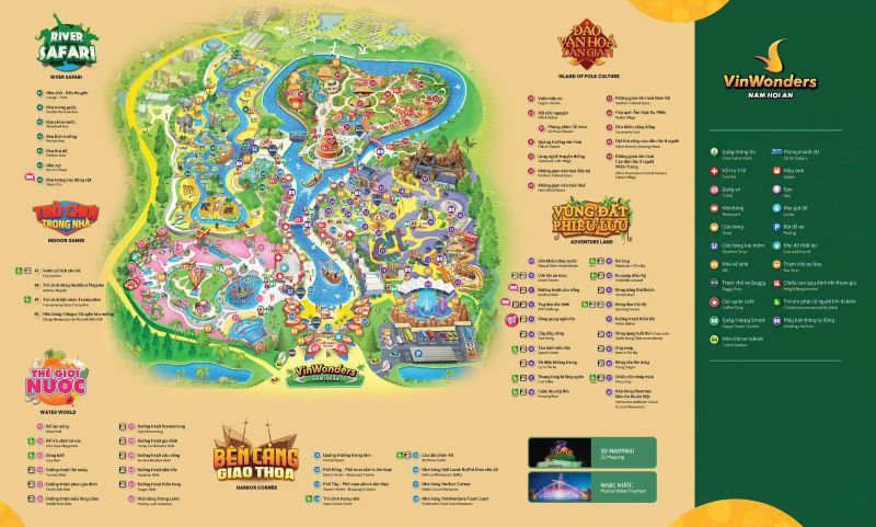 Bản đồ VinWonders Nam hội An