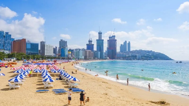 Vẻ đẹp yên bình của bãi biển Haeundae