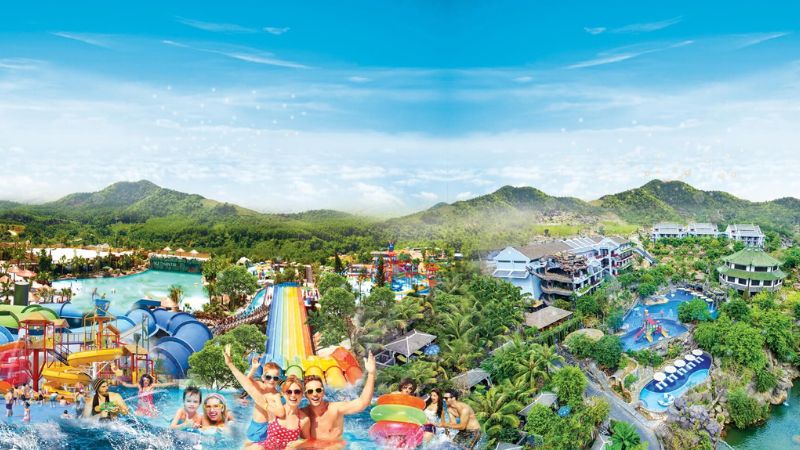 Vui chơi thỏa thích tại Công viên Suối khoáng nóng Núi Thần Tài Đà Nẵng