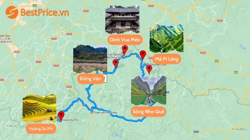 Bản đồ du lịch Hà Giang