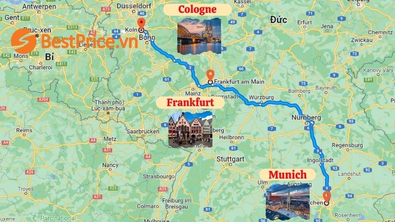 Bản đồ du lịch Đức 