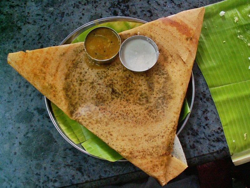 Bánh Masala Dosa - đặc sản đường phố tại Kochi