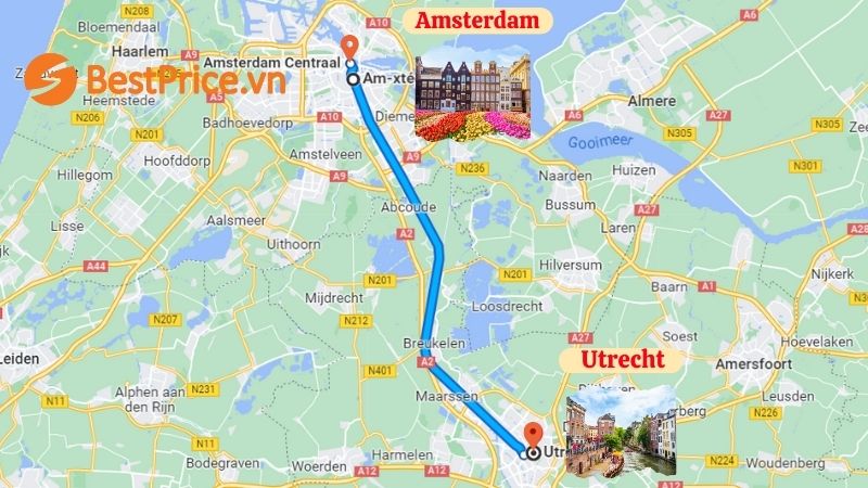 Bản đồ du lịch Hà Lan 
