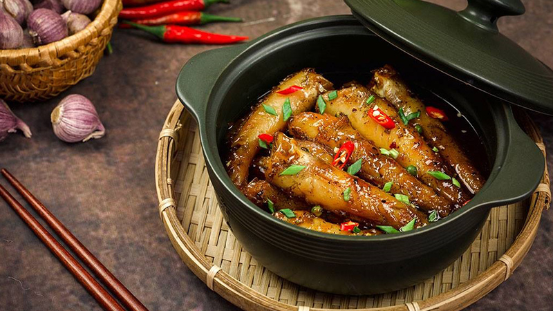 Cá bống thác kho riềng