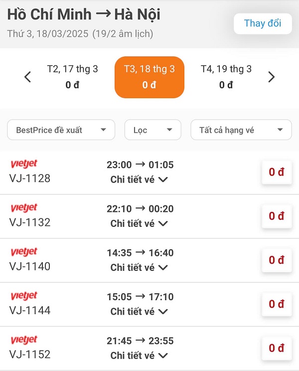 Đặt lịch săn vé máy bay 0 đồng tại BestPrice Travel