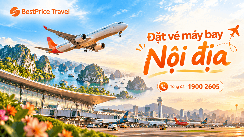 Đặt vé máy bay Nội địa tại BestPrice