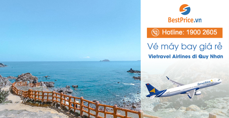 Đặt vé máy bay Vietravel Airlines đi Quy Nhơn