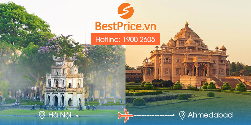Đặt vé máy bay Hà Nội đi Ahmedabad tại BestPrice