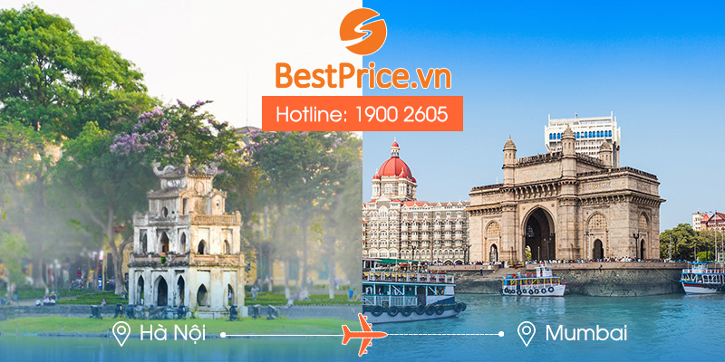 Đặt vé máy bay Hà Nội đi Mumbai tại BestPrice