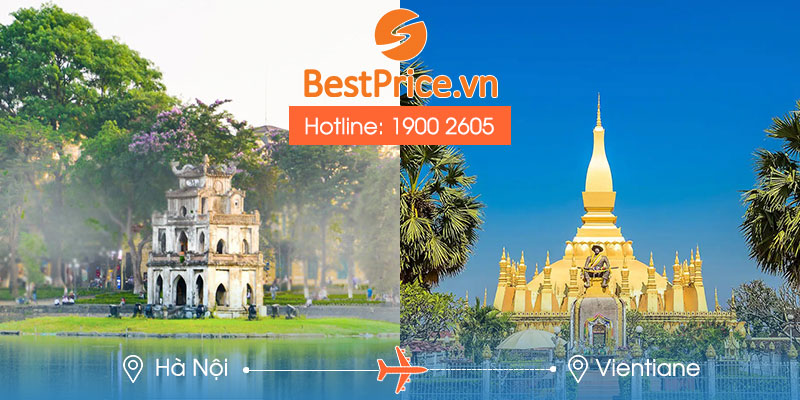 Đặt vé máy bay Hà Nội đi Vientiane tại BestPrice