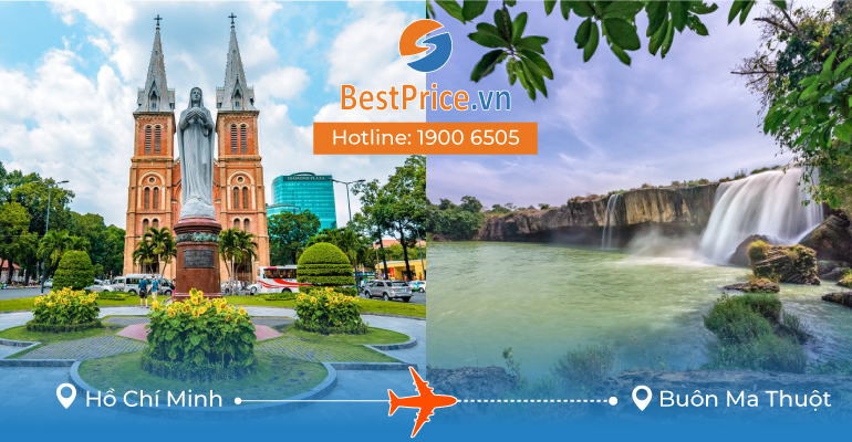 Vé máy bay giá rẻ từ Sài Gòn - Buôn Ma Thuột