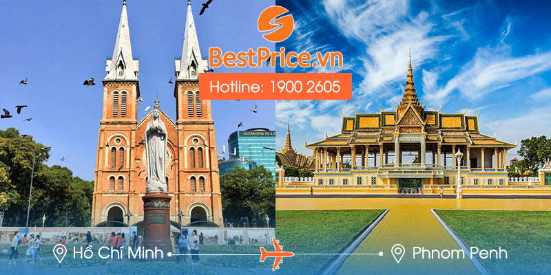 Đặt vé máy bay Sài Gòn đi Phnom Penh tại BestPrice