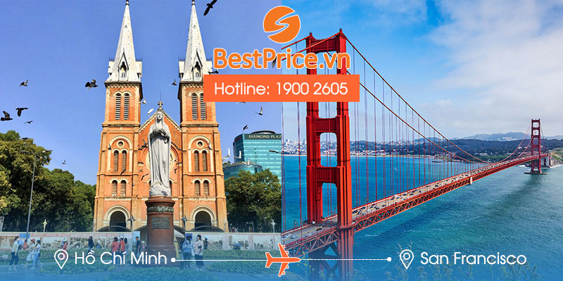 Đặt vé máy bay Sài Gòn đi San Francisco tại BestPrice