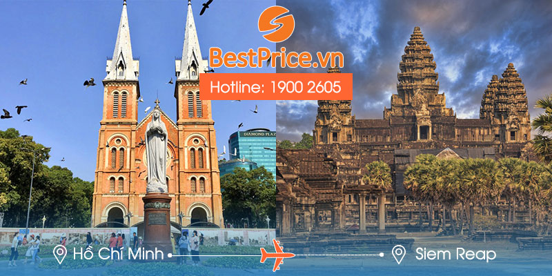 Đặt vé máy bay Sài Gòn đi Siem Reap tại BestPrice