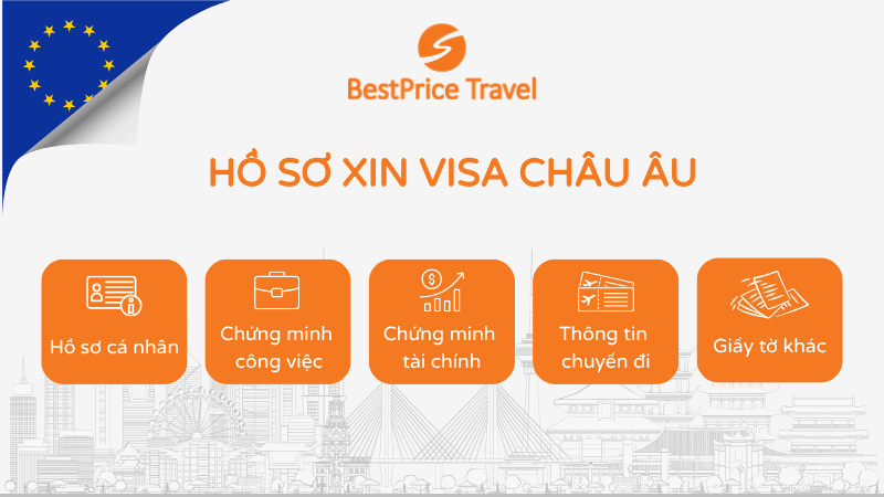 Hồ sơ cơ bản xin visa châu Âu