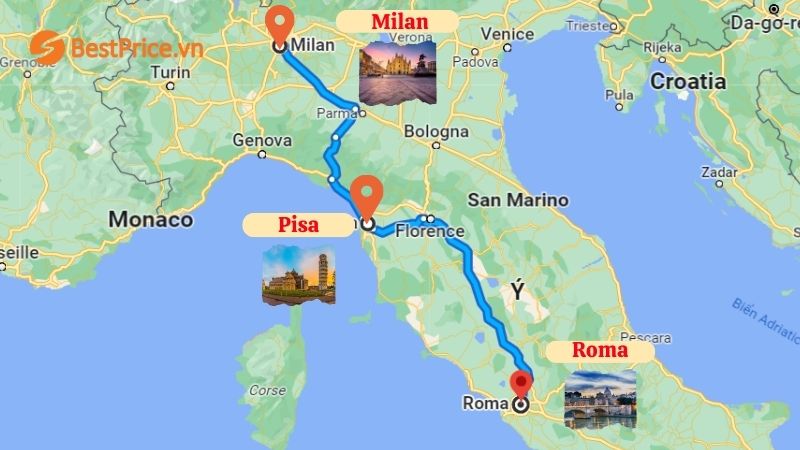 Bản đồ du lịch Ý