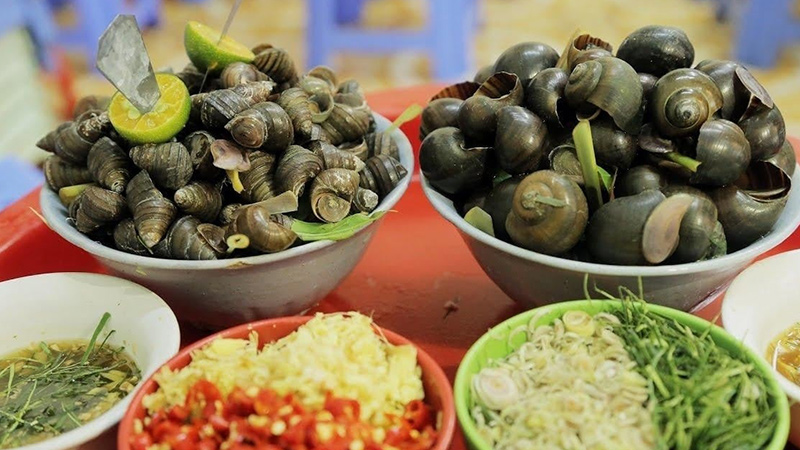 Ốc luộc - món ăn đường phố trứ danh ở Hà Nội